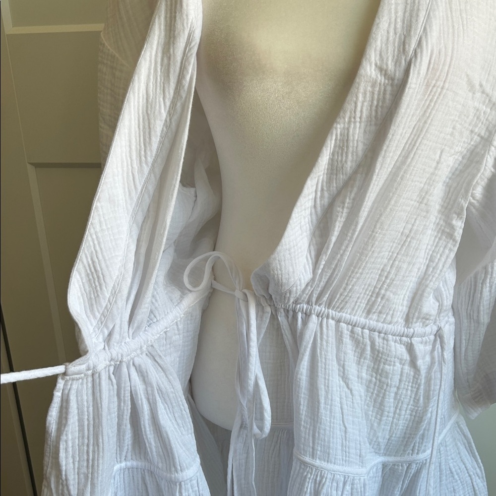 Cinq à Sept White Torey Mini Dress Cover Up | XL - Picture 3 of 7